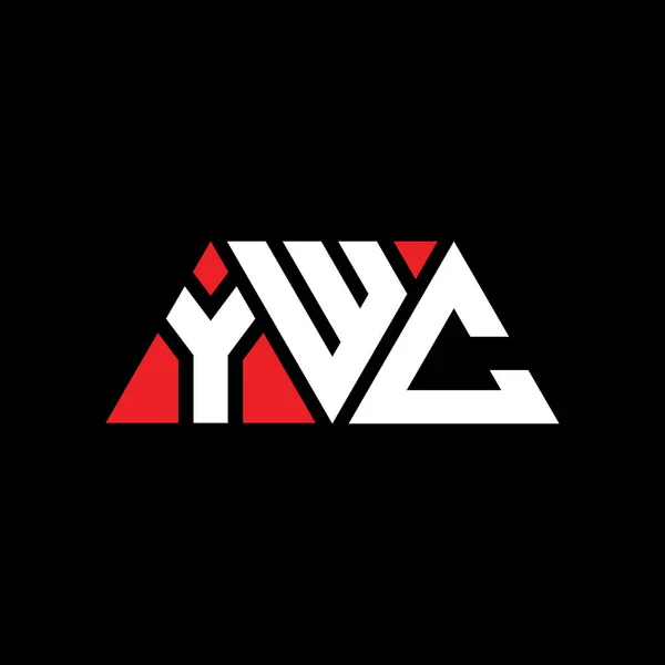 Diseño Del Logotipo Letra Del Triángulo Ywc Con Forma Triángulo — Archivo Imágenes Vectoriales