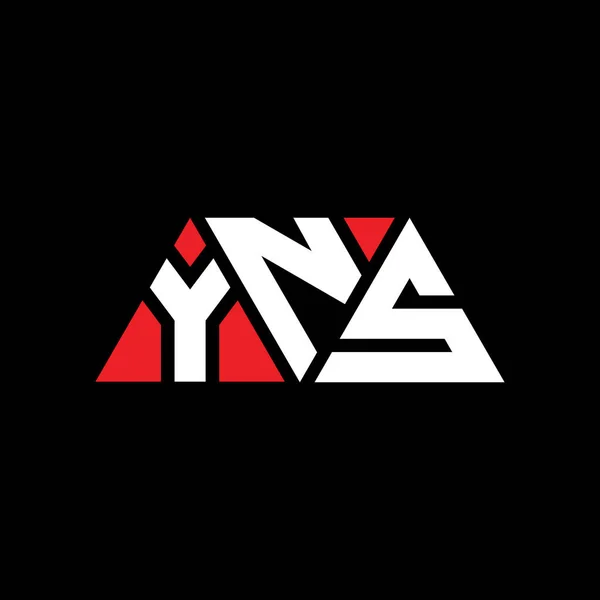 Trójkątna Konstrukcja Logo Litery Yns Kształcie Trójkąta Logo Trójkąta Yns — Wektor stockowy