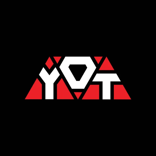 Дизайн Логотипа Треугольника Yot Треугольной Формой Монограмма Дизайна Логотипа Треугольника — стоковый вектор