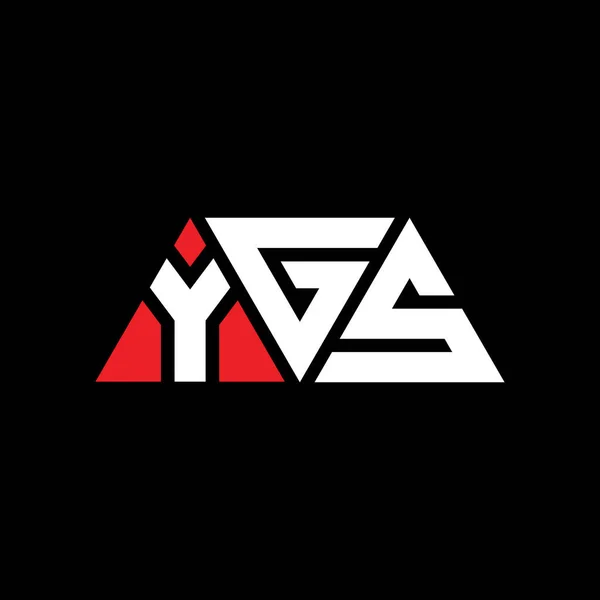 Diseño Del Logotipo Letra Del Triángulo Ygs Con Forma Triángulo — Archivo Imágenes Vectoriales