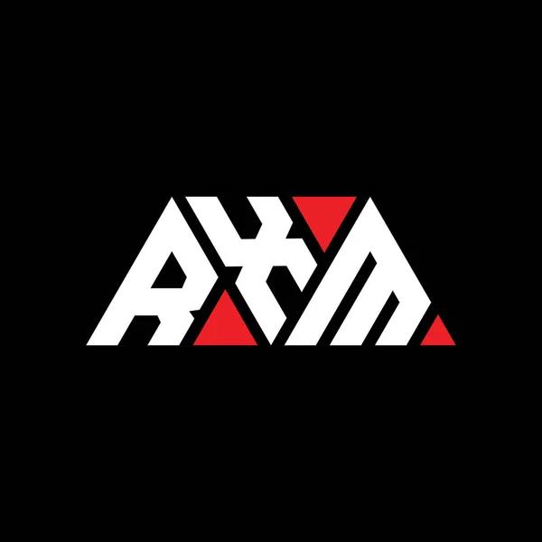 Modèle Logo Lettre Triangle Rxm Avec Forme Triangle Monogramme Design — Image vectorielle