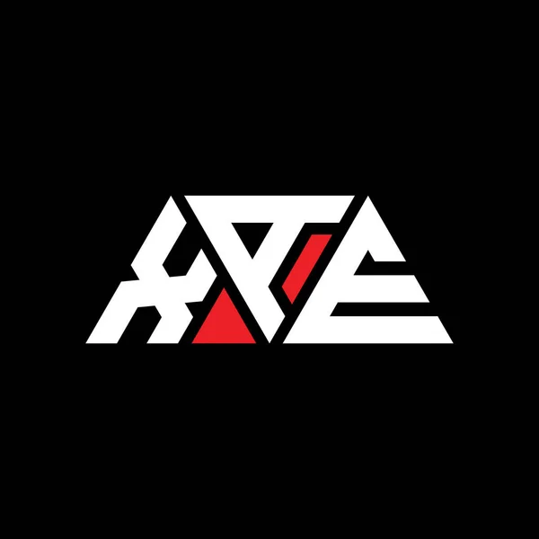 Xae Triangle Letter Logo Design Triangle Shape Xae Triangle Logo — Stock Vector