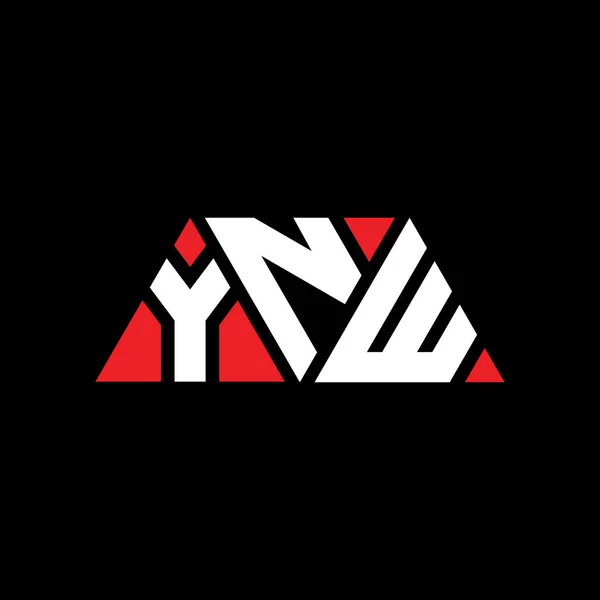 Diseño Del Logotipo Letra Del Triángulo Ynw Con Forma Triángulo — Archivo Imágenes Vectoriales