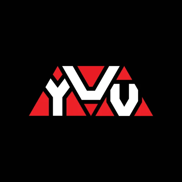 Diseño Del Logotipo Letra Triángulo Yuv Con Forma Triángulo Diseño — Vector de stock