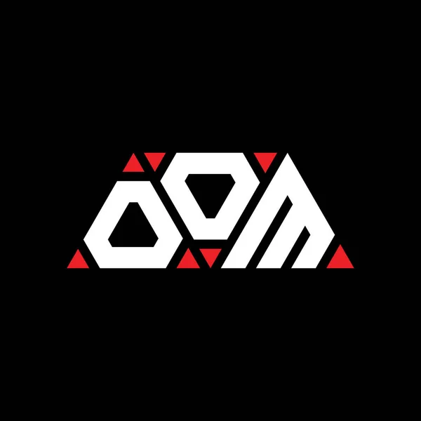 Oom Trójkątny Wzór Logo Litery Kształcie Trójkąta Logo Trójkąta Oom — Wektor stockowy