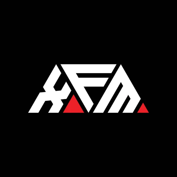 Xfm Driehoekige Letter Logo Ontwerp Met Driehoekige Vorm Xfm Driehoekig — Stockvector