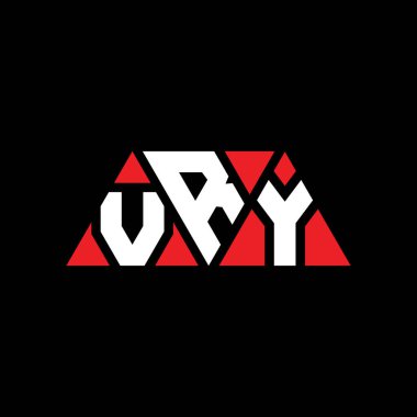 Üçgen şekilli VRY üçgen harf logosu tasarımı. VRY üçgen logo tasarımı monogramı. Kırmızı renkli VRY üçgen vektör logo şablonu. VRY üçgen logosu Basit, Zarif ve Lüks Logo. ÇEVİR