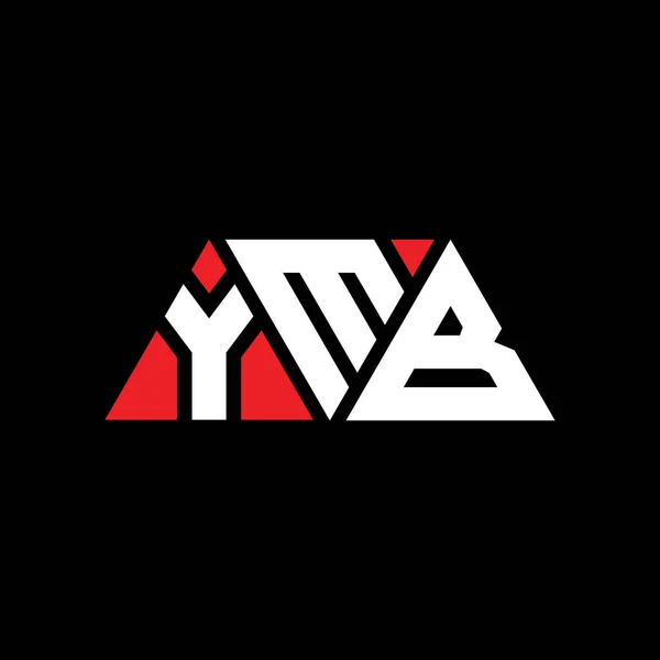 Diseño Logotipo Letra Triangular Ymb Con Forma Triángulo Monograma Diseño — Archivo Imágenes Vectoriales