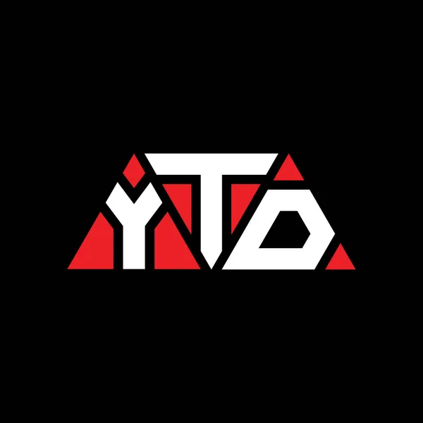 Ytd Triangle Letter Logo Design Triangle Shape Ytd Triangle Logo — Stock Vector