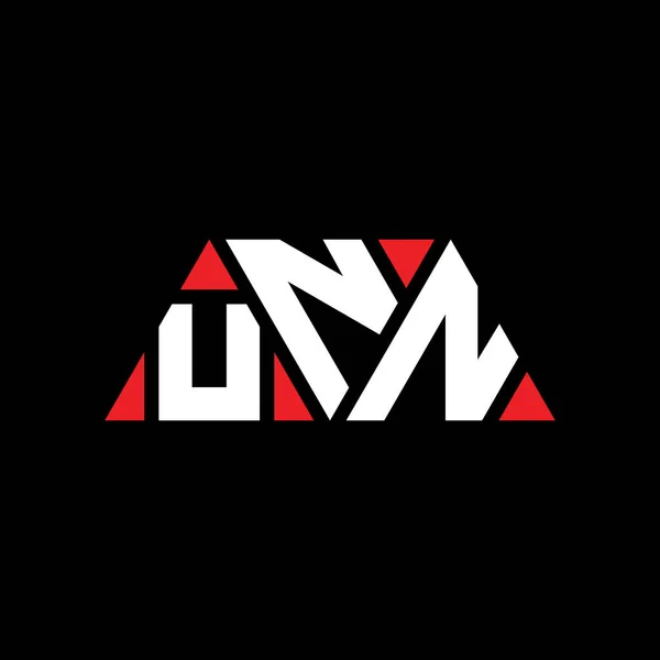 Projeto Logotipo Letra Triângulo Unn Com Forma Triângulo Monograma Design — Vetor de Stock