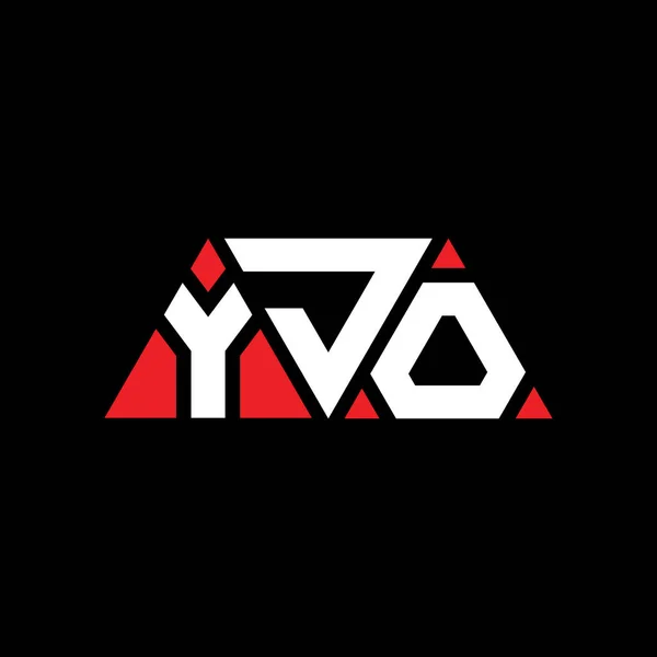 Diseño Del Logotipo Letra Del Triángulo Yjo Con Forma Triángulo — Vector de stock