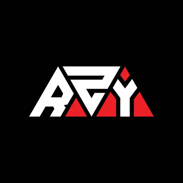 Rzzy三角形のロゴデザイン Rzy三角形のロゴデザインのモノグラム Rzzy三角形ベクトルのロゴテンプレート Rzy三角形のロゴシンプル エレガントで豪華なロゴ Rzy — ストックベクタ