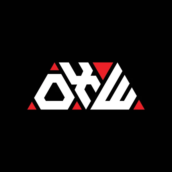 Logo Trójkąta Oxw Kształcie Trójkąta Monografia Logo Trójkąta Oxw Trójkątny — Wektor stockowy