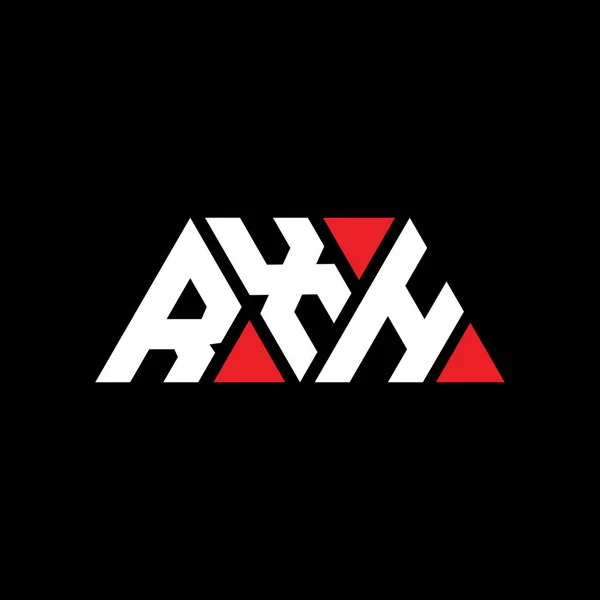 Logo Lettre Triangle Rxh Avec Forme Triangle Monogramme Conception Logo — Image vectorielle