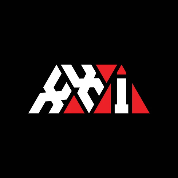 Trójkątny Wzór Logo Litery Xxi Kształcie Trójkąta Monografia Logo Trójkąta — Wektor stockowy