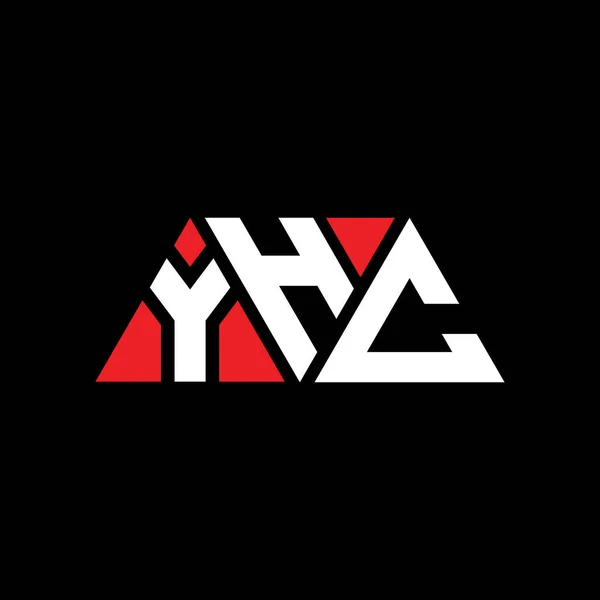Diseño Del Logotipo Letra Del Triángulo Yhc Con Forma Triángulo — Archivo Imágenes Vectoriales
