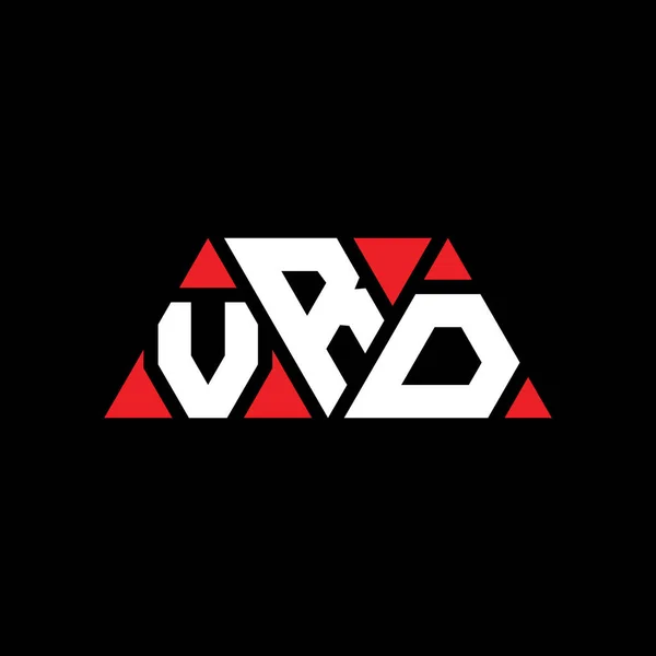 Üçgen Şekilli Vrd Üçgen Harf Logosu Tasarımı Vrd Üçgen Logo — Stok Vektör