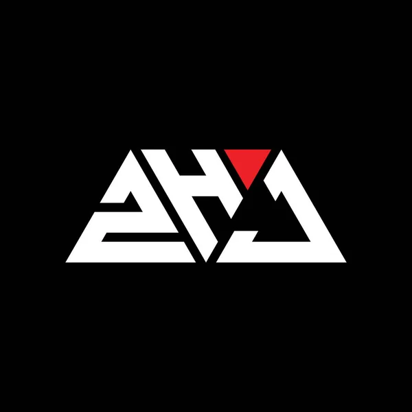 Zhj三角形の文字のロゴデザイン Zhj三角形のロゴデザインモノグラム Zhj三角形ベクトルロゴテンプレート Zhj三角形のロゴシンプル エレガントで豪華なロゴ Zhj — ストックベクタ