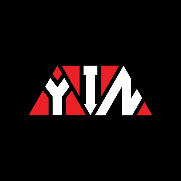 Diseño Del Logotipo Letra Triangular Yin Con Forma Triángulo Monograma — Archivo Imágenes Vectoriales