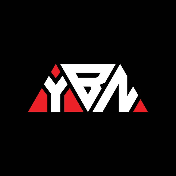 Diseño Del Logotipo Letra Del Triángulo Ybn Con Forma Triángulo — Archivo Imágenes Vectoriales