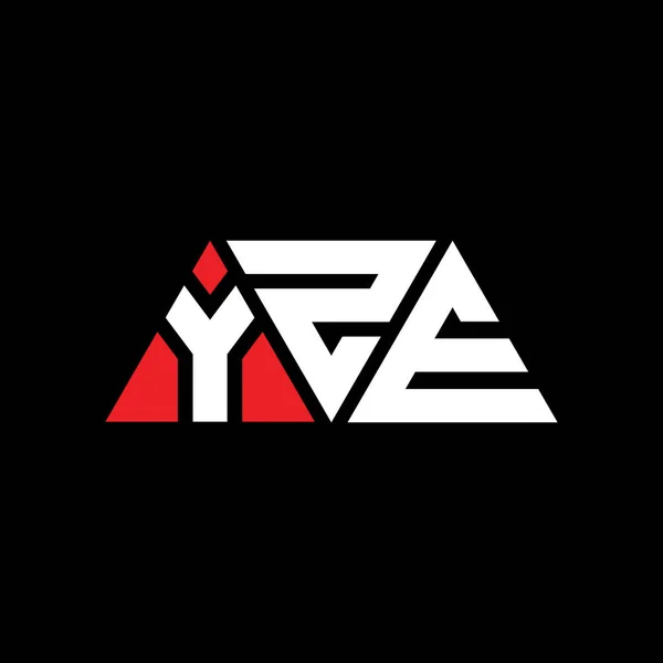 Diseño Del Logotipo Letra Del Triángulo Yze Con Forma Triángulo — Archivo Imágenes Vectoriales