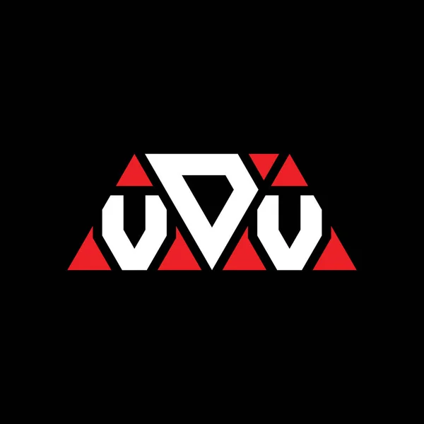 Vdv Triangle Letter Logo Design Triangle Shape Vdv Triangle Logo — Stock Vector