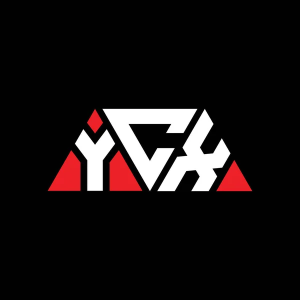 Diseño Logotipo Letra Triángulo Ycx Con Forma Triángulo Monograma Diseño — Archivo Imágenes Vectoriales
