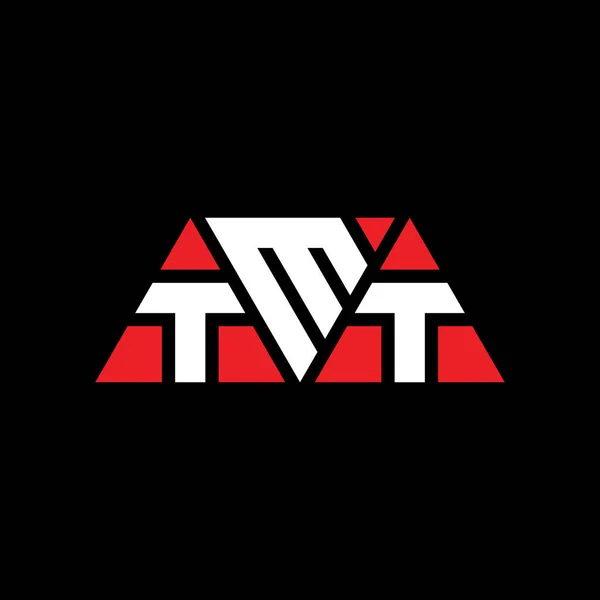 Tmt Triangle Letter Logo Design Triangle Shape Tmt Triangle Logo — Stock Vector