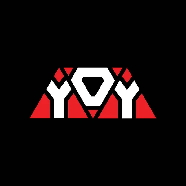 Дизайн Логотипа Треугольника Yoy Треугольной Формой Монограмма Дизайна Логотипа Треугольника — стоковый вектор