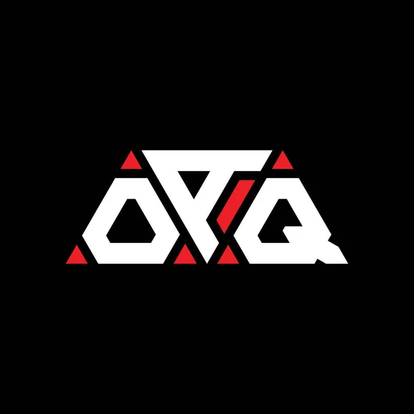 Oaq Трикутник Літери Логотип Дизайн Формою Трикутника Монограма Дизайну Логотипу — стоковий вектор