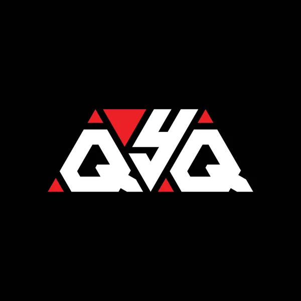 Qyq Трикутний Логотип Букви Дизайн Формою Трикутника Qyq Трикутник Фірмовий — стоковий вектор