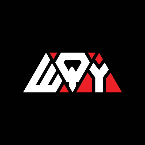 Wqy三角形のロゴデザイン Wqy三角形のロゴデザインモノグラム Wqy三角形ベクトルのロゴテンプレート Wqy三角ロゴシンプル エレガントで豪華なロゴ Wqy — ストックベクタ