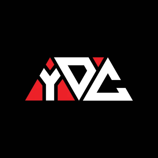 Logo Trójkątnego Trójkąta Ydc Kształcie Trójkąta Logo Trójkąta Ydc Projekt — Wektor stockowy