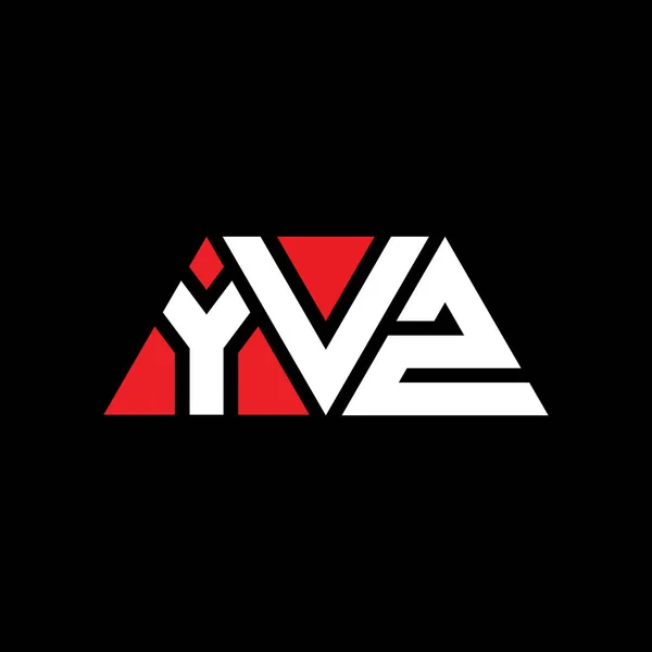 Diseño Logotipo Letra Triángulo Yvz Con Forma Triángulo Monograma Diseño — Archivo Imágenes Vectoriales