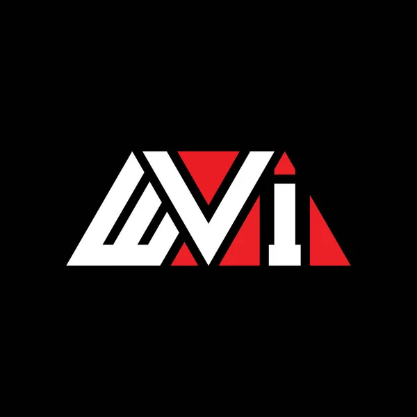 Wvi Dreieck Buchstabe Logo Design Mit Dreieck Form Wvi Dreieck — Stockvektor