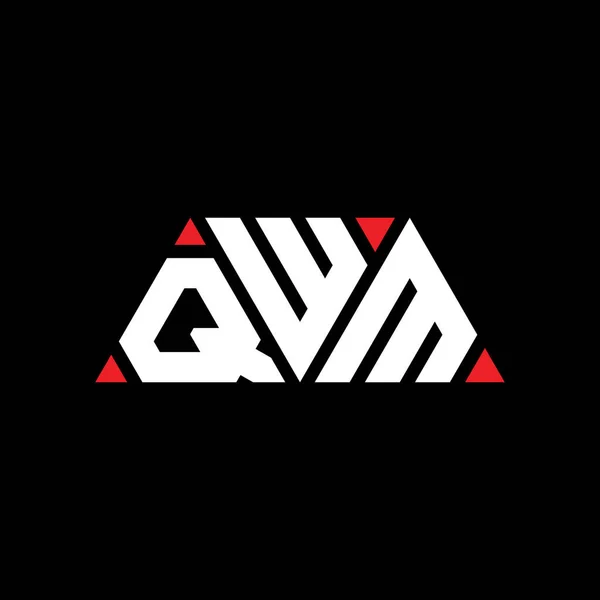 Logo Trójkąta Qwm Kształcie Trójkąta Monografia Logo Trójkąta Qwm Trójkątny — Wektor stockowy