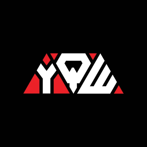 Yqw Háromszög Betűs Logó Design Háromszög Alakú Yqw Háromszög Logó — Stock Vector