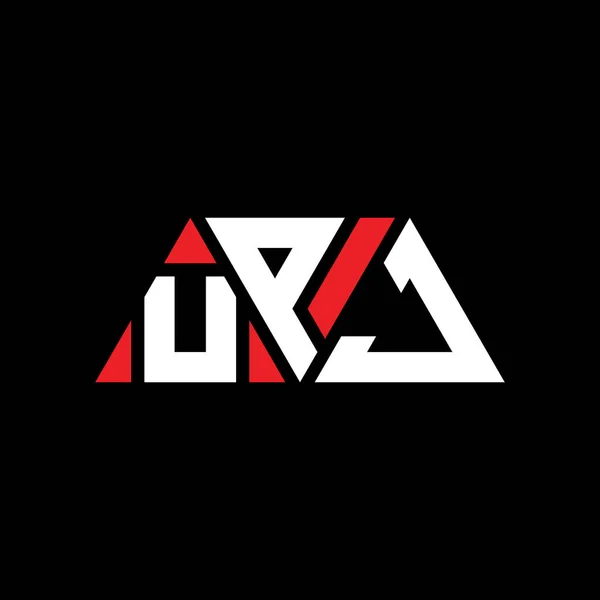 Upj Triangle Letter Logo Design Triangle Shape Upj Triangle Logo — Stock Vector
