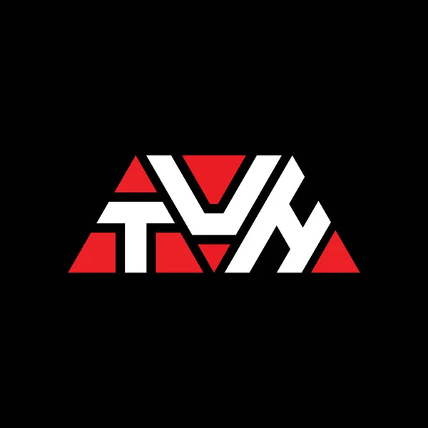 Diseño Del Logotipo Letra Del Triángulo Tuh Con Forma Triángulo — Vector de stock