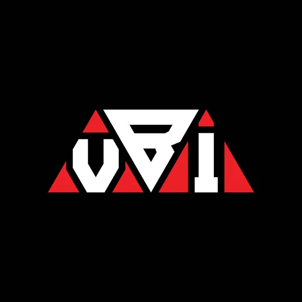 Design Del Logo Della Lettera Triangolo Vbi Con Forma Triangolare — Vettoriale Stock