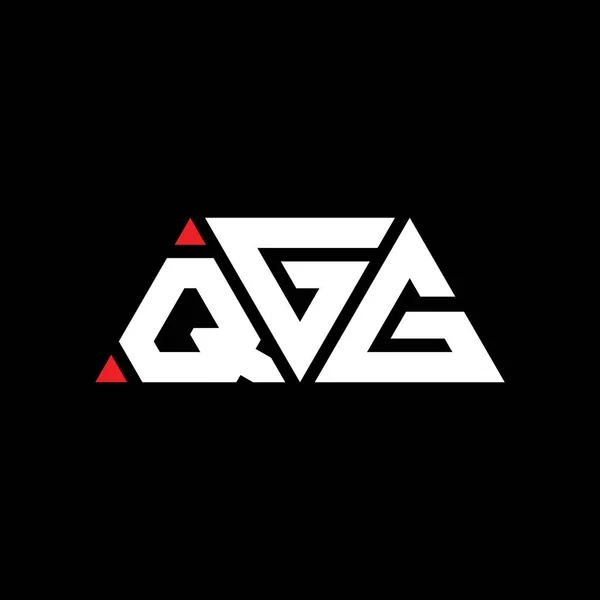 Qgg Driehoek Letter Logo Ontwerp Met Driehoek Vorm Qgg Driehoekig — Stockvector