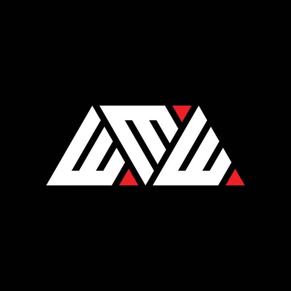 Wmw Desenho Logotipo Letra Triângulo Com Forma Triângulo Monograma Projeto —  Vetores de Stock