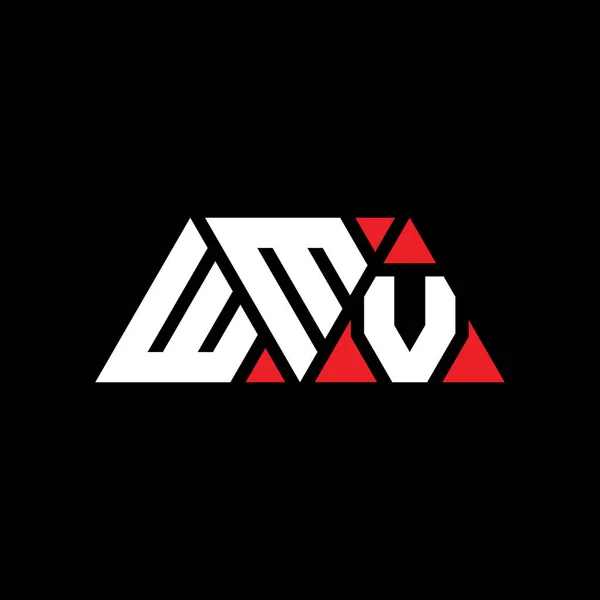 Trójkątna Konstrukcja Logo Litery Wmv Kształcie Trójkąta Logo Trójkąta Wmv — Wektor stockowy