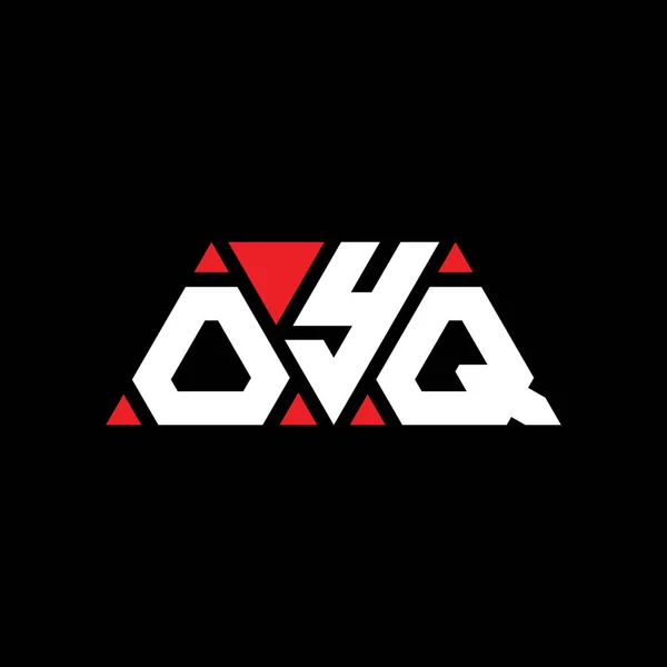 Oyq Driehoekige Letter Logo Ontwerp Met Driehoekige Vorm Oyq Driehoekig — Stockvector