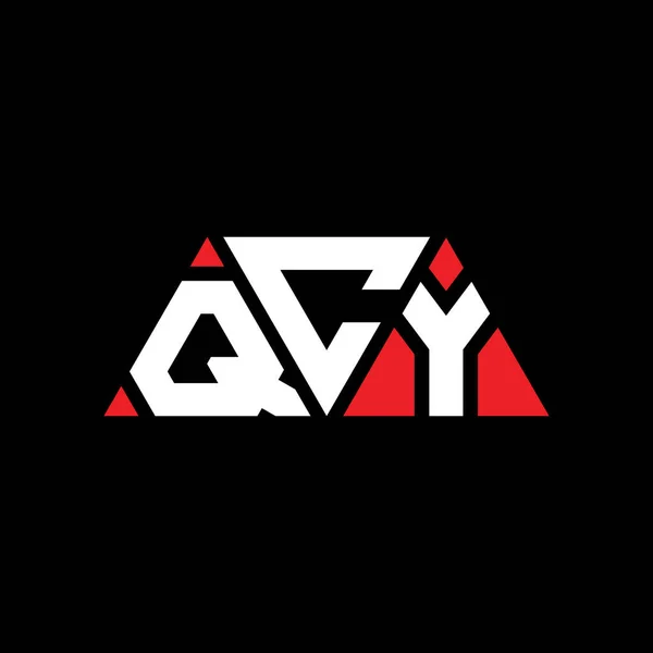 三角形のQcy三角形の文字のロゴデザイン Qcy三角形のロゴデザインモノグラム Qcy三角形ベクトルのロゴテンプレート Qcy三角形のロゴシンプル エレガントで豪華なロゴ Qcy — ストックベクタ