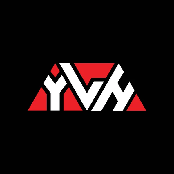Diseño Del Logotipo Letra Triangular Ylh Con Forma Triángulo Monograma — Archivo Imágenes Vectoriales