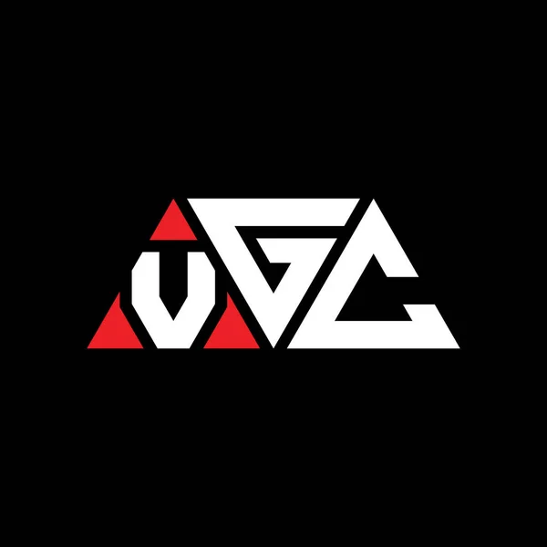 Diseño Del Logotipo Letra Del Triángulo Vgc Con Forma Triángulo — Vector de stock