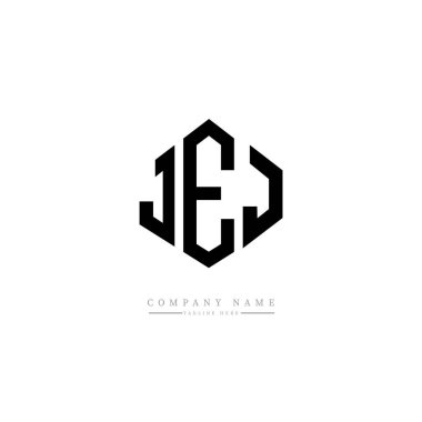 JEJ letter logo design with polygon shape. JEJ polygon and cube shape logo design. JEJ hexagon vector logo template white and black colors. JEJ monogram, business and real estate logo.