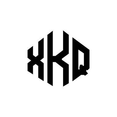 XKQ letter logo design with polygon shape. XKQ polygon and cube shape logo design. XKQ hexagon vector logo template white and black colors. XKQ monogram, business and real estate logo.XKQ letter logo design with polygon shape. XKQ polygon and cube sh