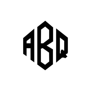 ABQ letter logo design with polygon shape. ABQ polygon and cube shape logo design. ABQ hexagon vector logo template white and black colors. ABQ monogram, business and real estate logo.